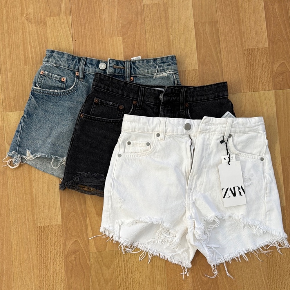 Lot of 3 Zara High Waisted Shorts